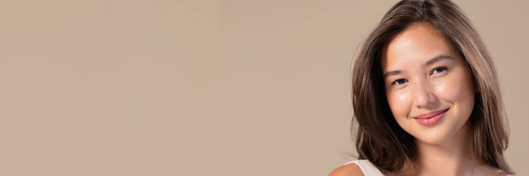 Smiling woman with medium brown hair