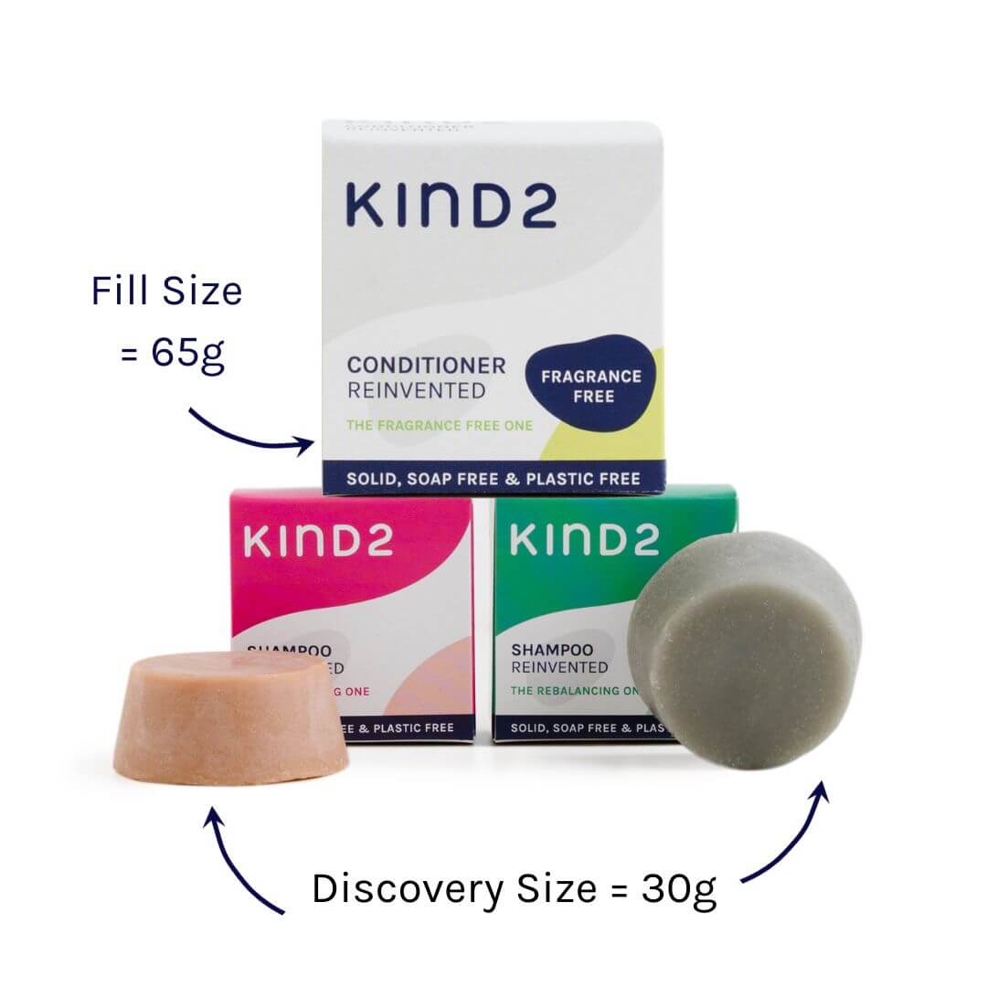 KIND2 Shampoo and Conditioner Discovery Bar Bundle