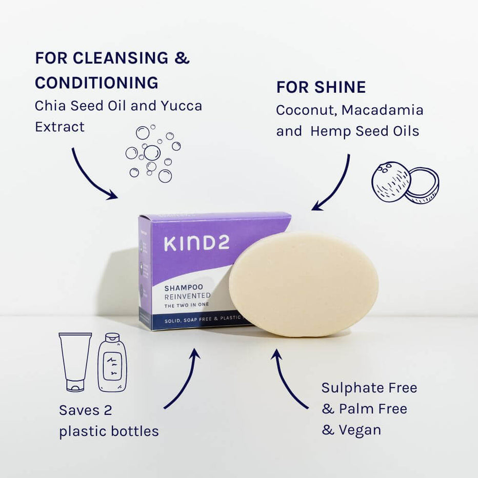 KIND2 The Two in One Shampoo Bar 10 off First Order