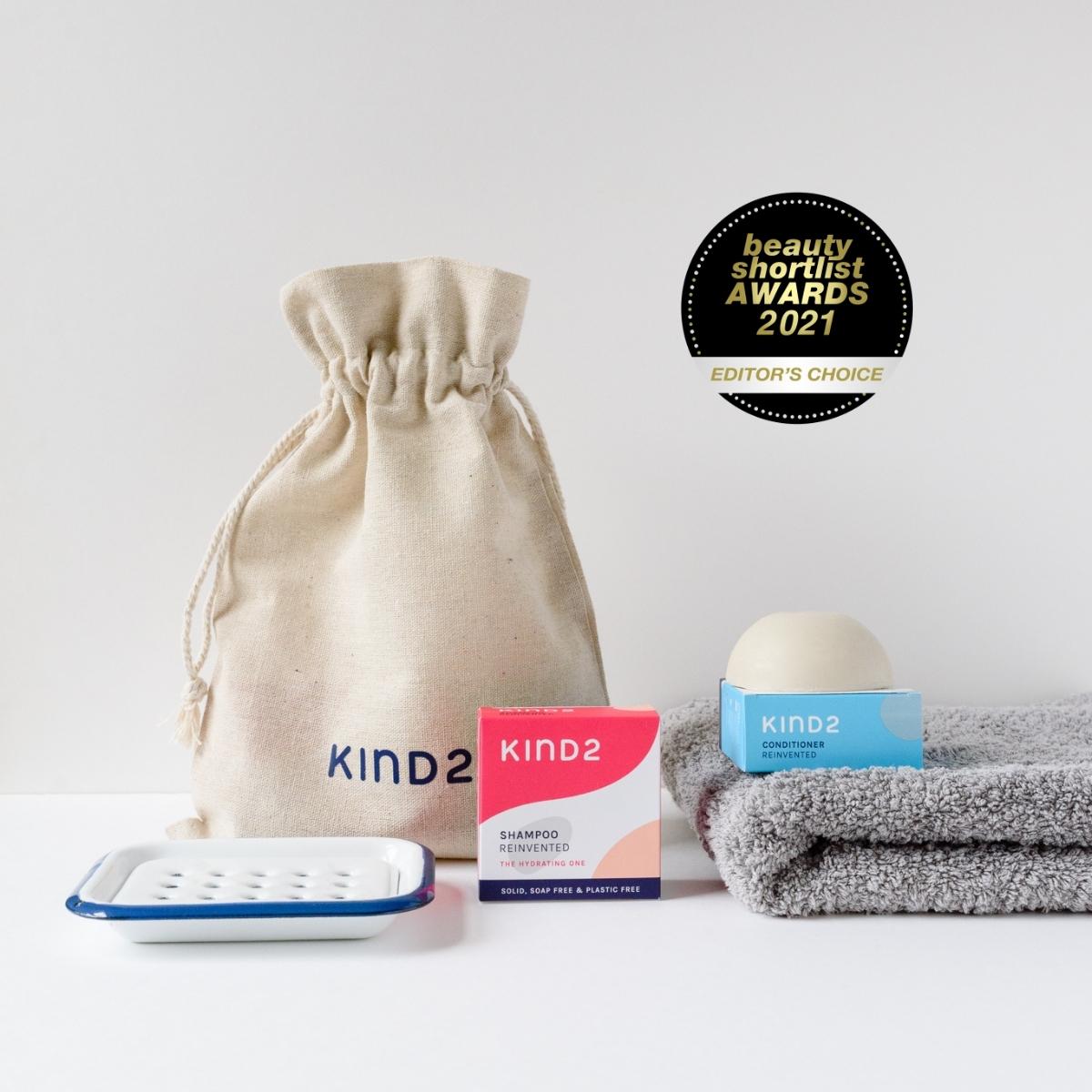 KIND2 Gift Set with Enamel Tray