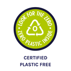 Zero Plastic Inside Logo Certified Plastic Free
