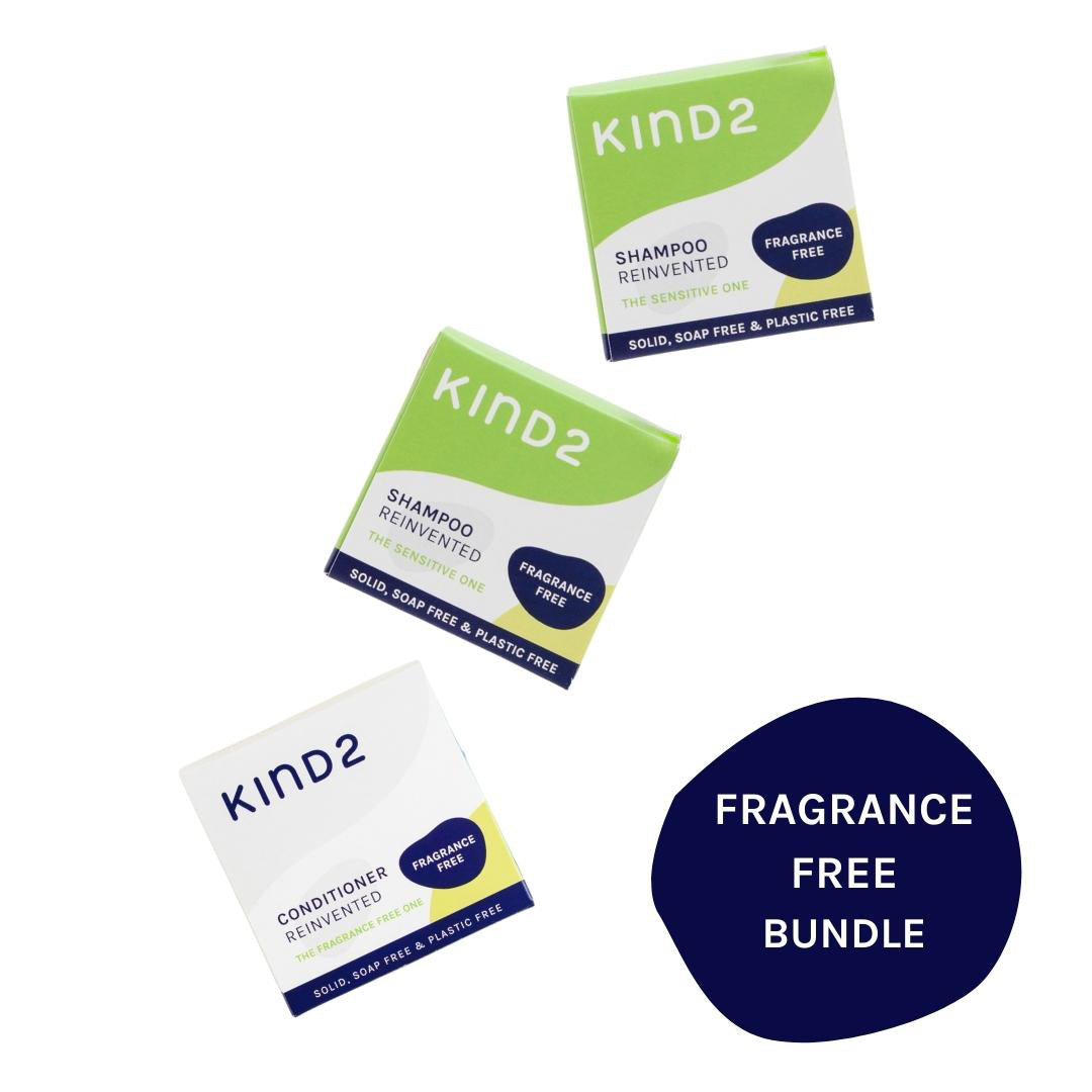 KIND2 Shampoo and Conditioner Bars Fragrance Free Bundle