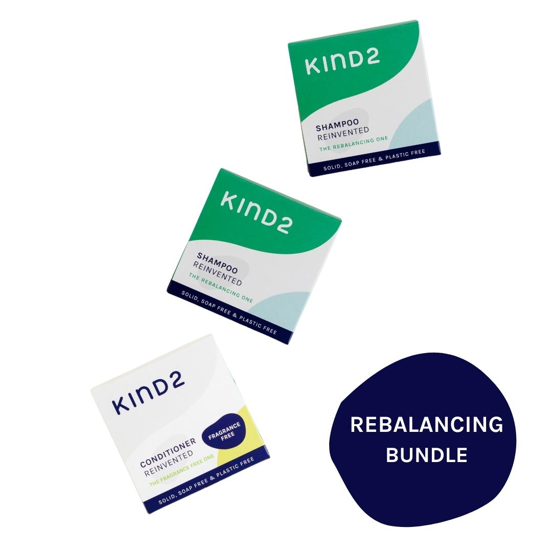 KIND2 Shampoo and Conditioner Bar Bundle Rebalancing