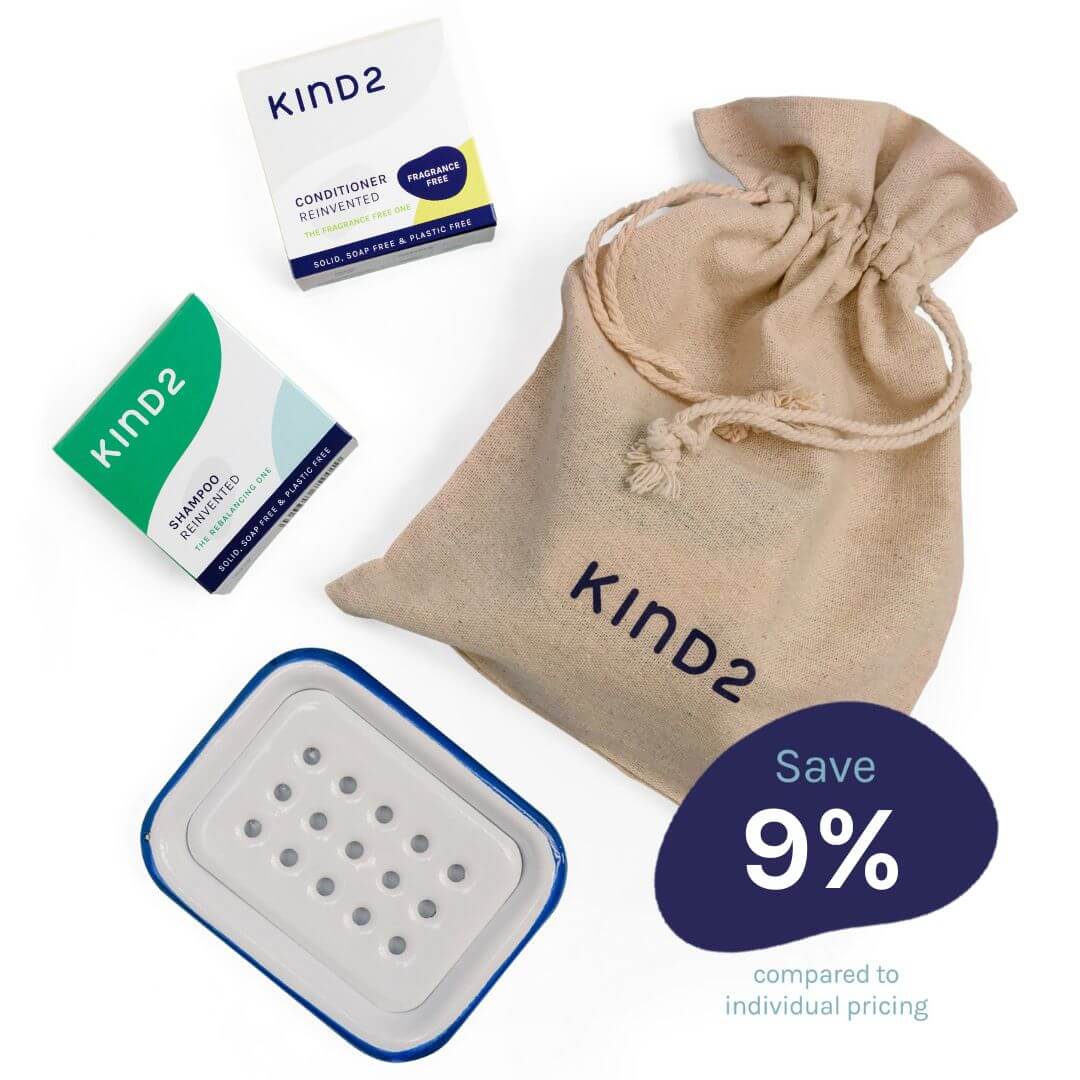 KIND2 - Rebalancing Fragrance Free Shampoo Bar Gift Set