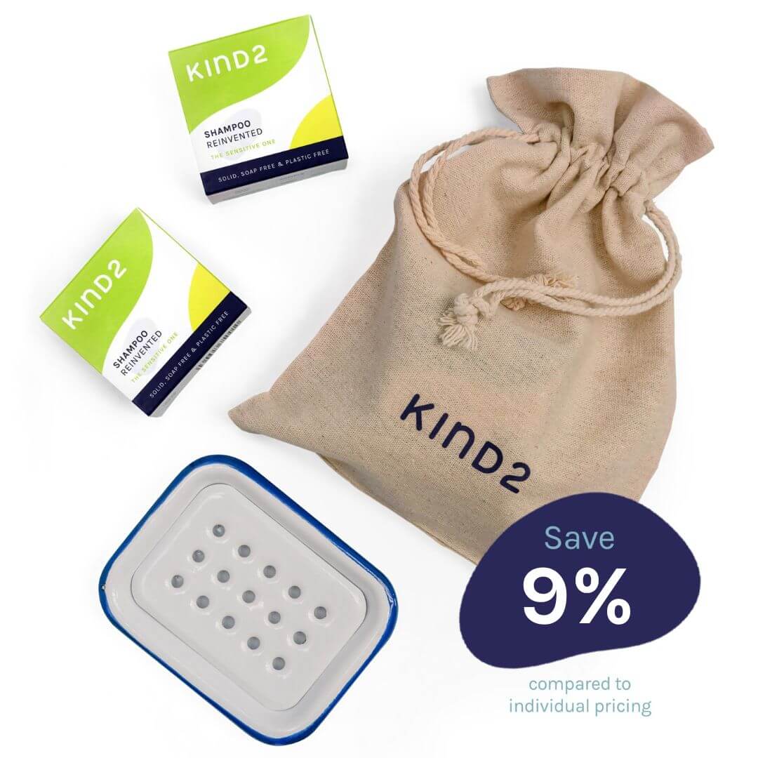 KIND2 - Sensitive Fragrance Free Shampoo Bar Gift Set 