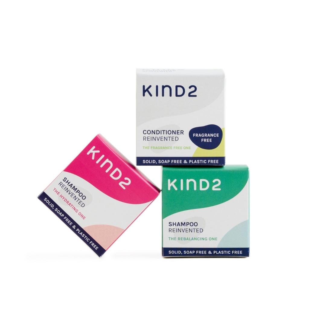 KIND2 Shampoo and Conditioner Bar discovery bundle