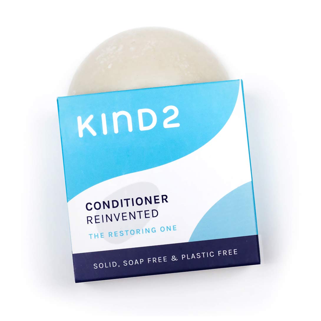 KIND2 The Restoring One - solid conditioner bar - product and box